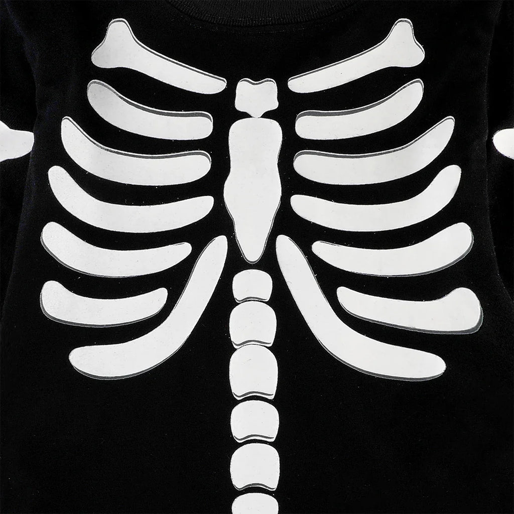 Trendbay Kids Halloween Skeleton Pajama Costume Set, 10 Years