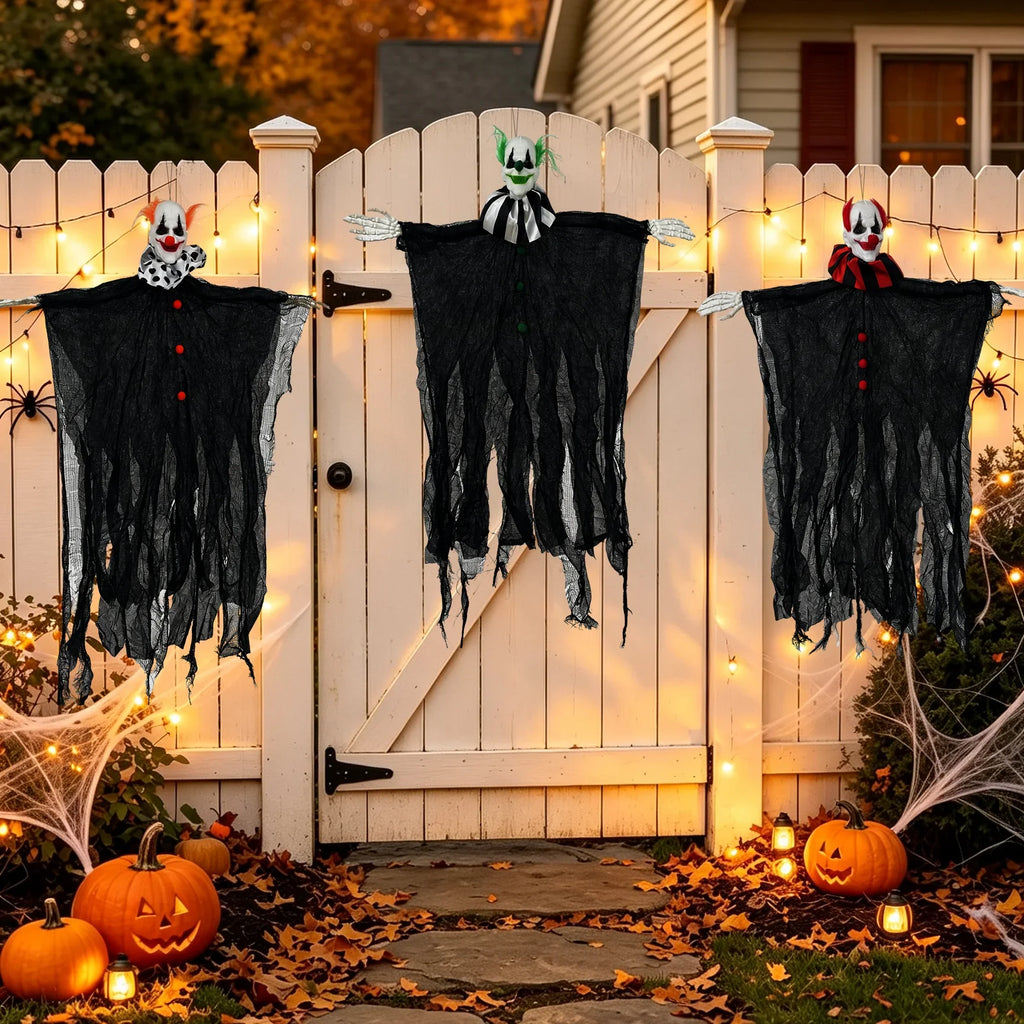 Trendbay 78 × 55CM Halloween Skeleton Clown Hanging Decoration