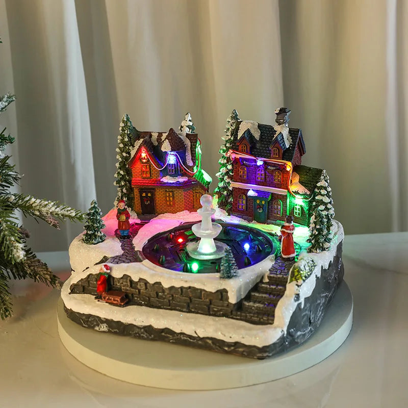Trendbay Light-Up Rotating Christmas Music Box