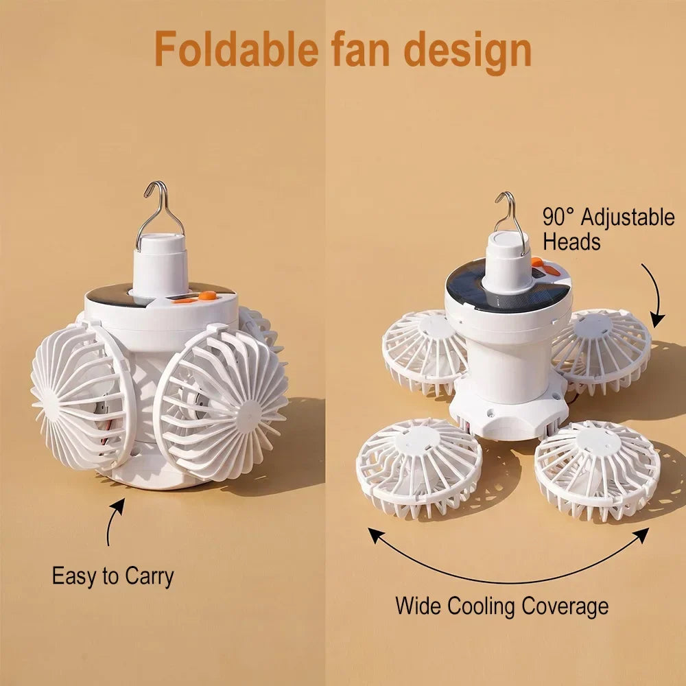 Trendbay Portable Camping Fan & LED Tent Light