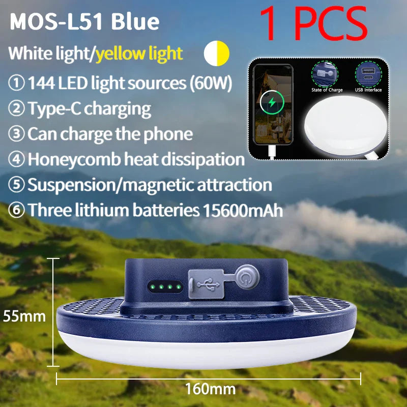 Trendbay Rechargeable LED Camping Light Emergency Lantern