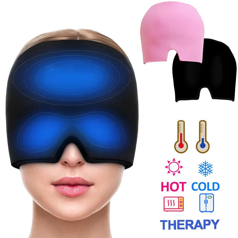 Trendbay Ice Headache Relief Cap – Gel Cold Compress Migraine Therapy Hat