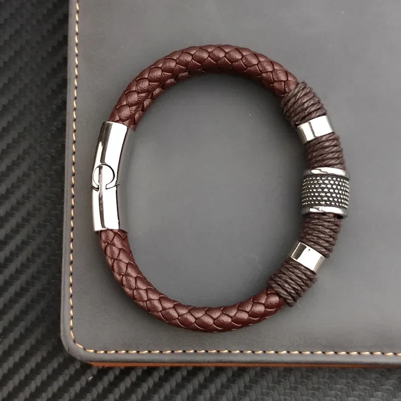 Trendbay Vintage Multilayer Leather Men's Bracelet