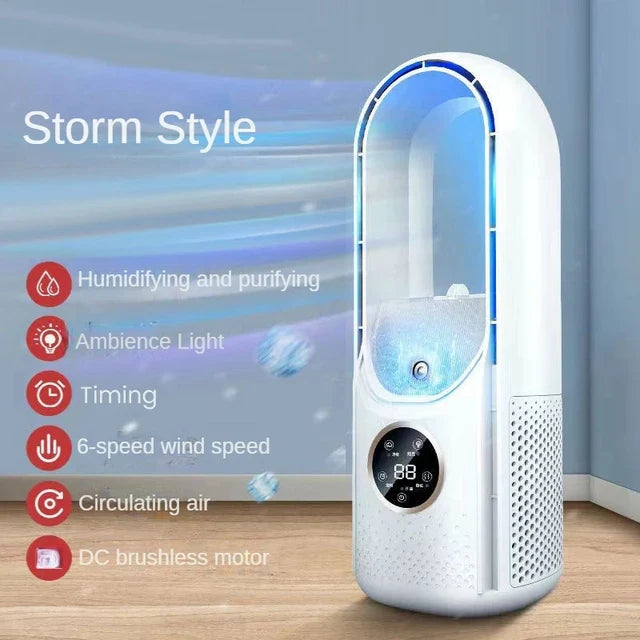 Trendbay Portable USB Bladeless Air Cooler Fan with Humidifier