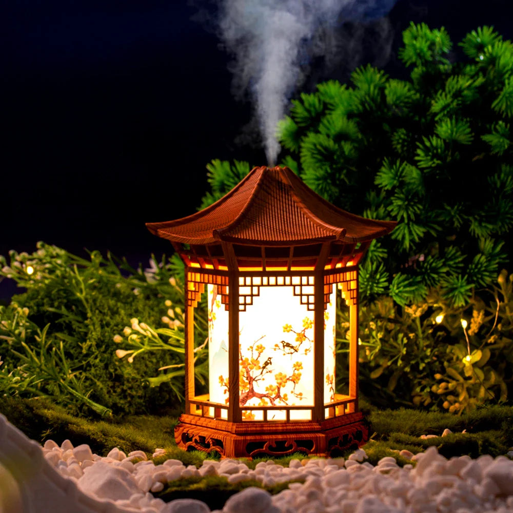 Trendbay Pavilion Humidifier – Chinese Style Aroma Diffuser with Night Light