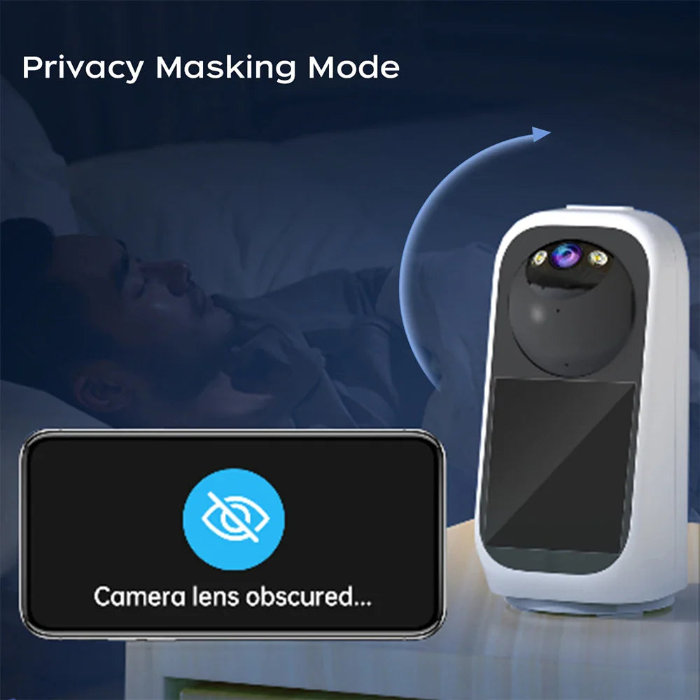 Trendbay 3K PTZ Smart Camera – Baby Monitor with Video Call, AI Tracking & LED Screen