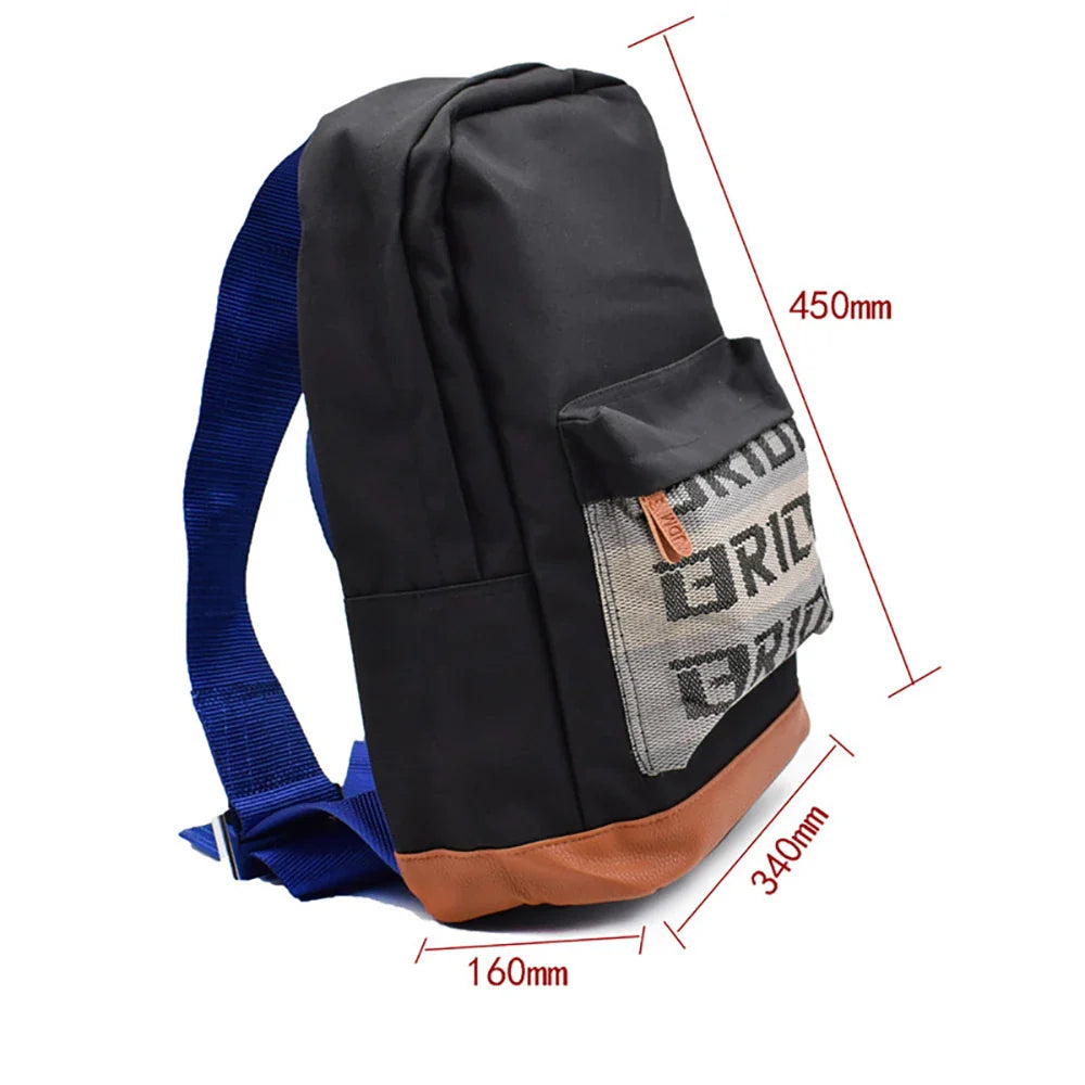 Trendbay JDM Style Racing Backpack with Harness Straps – Travel & Casual Daypack