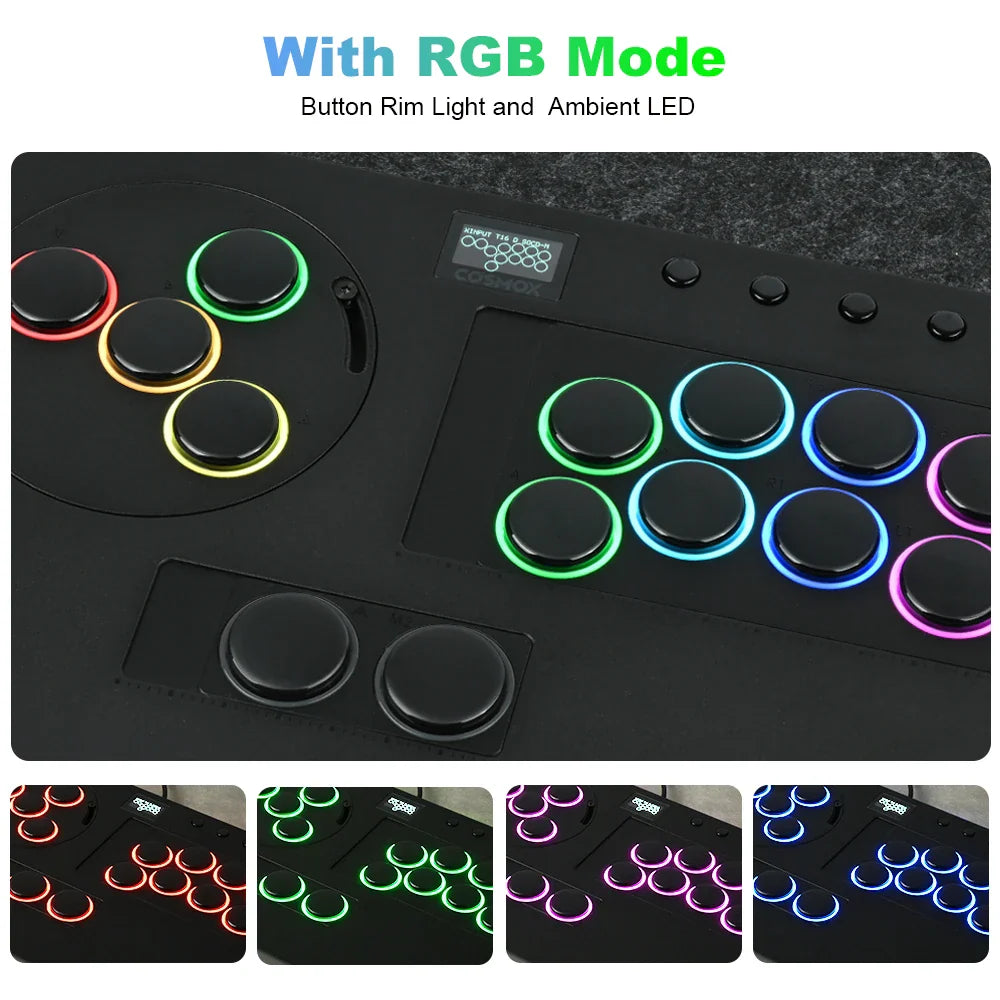 Trendbay Leverless Arcade Controller with Adjustable Buttons