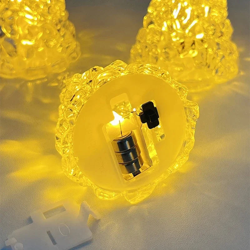 Trendbay Set of 3 Crystal-Style Christmas Tree Night Lights – Mini