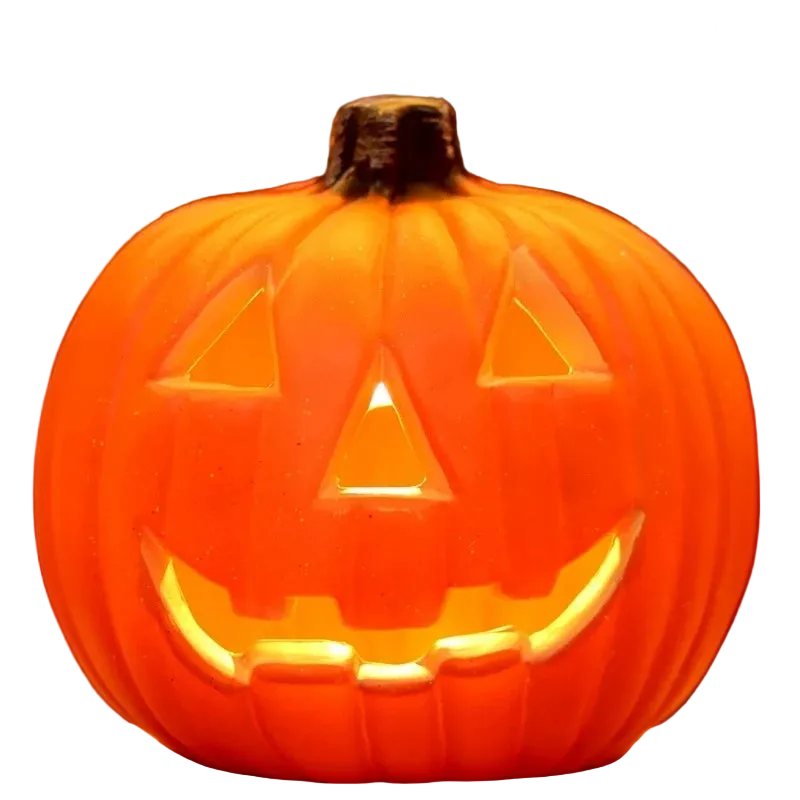 Trendbay 20CM Halloween Pumpkin Lantern – Orange LED Light