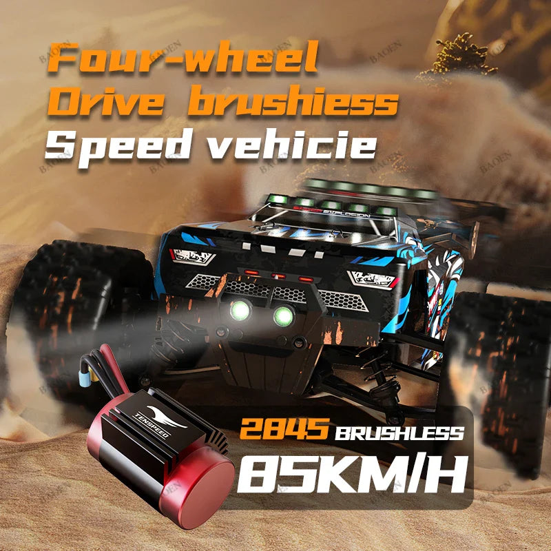 Trendbay 1:16 Brushless 4WD High-Speed RC Car (Up to 85KM/H)