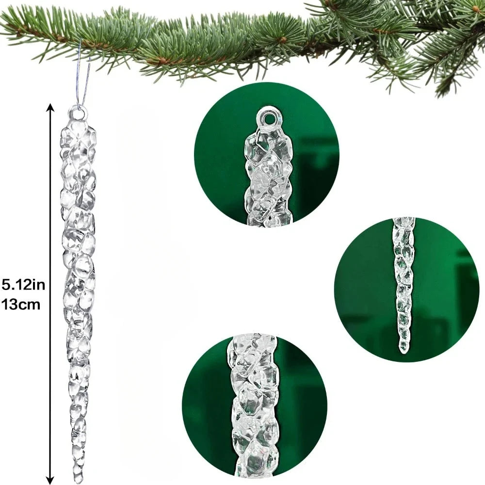 Trendbay Acrylic Christmas Icicle Ornaments 13cm Hanging Decor