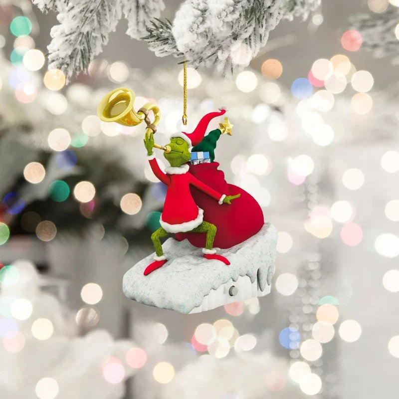 Trendbay Green Monster Christmas Hanging Ornament