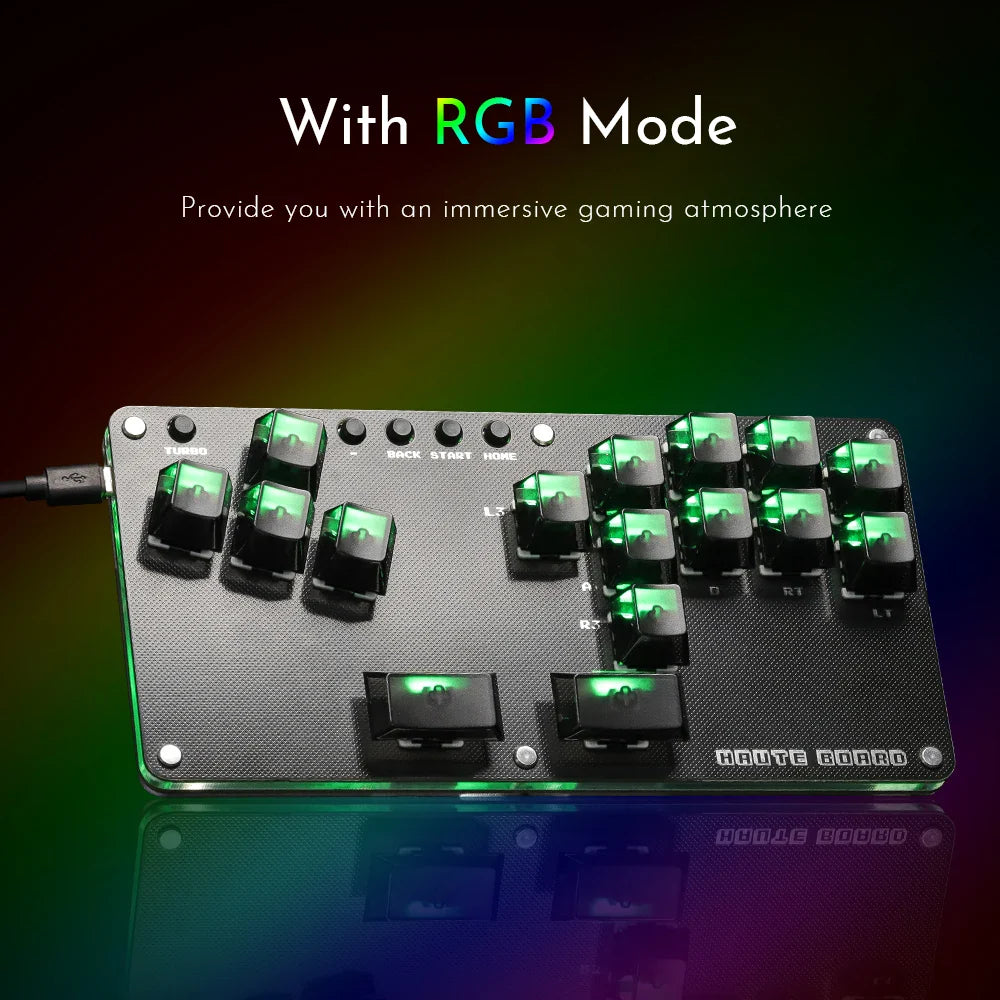 Trendbay Leverless Arcade Fightstick Controller (Hitbox Style)