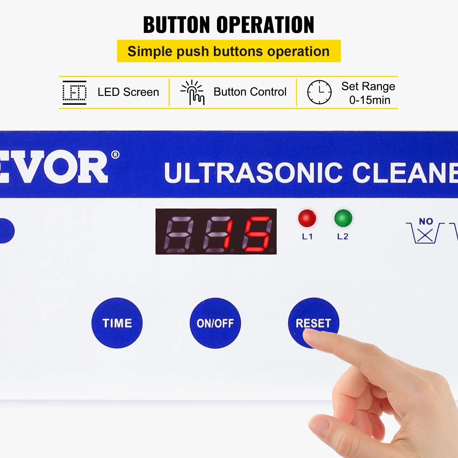 Trendbay 800ML Ultrasonic Cleaner 35W Portable