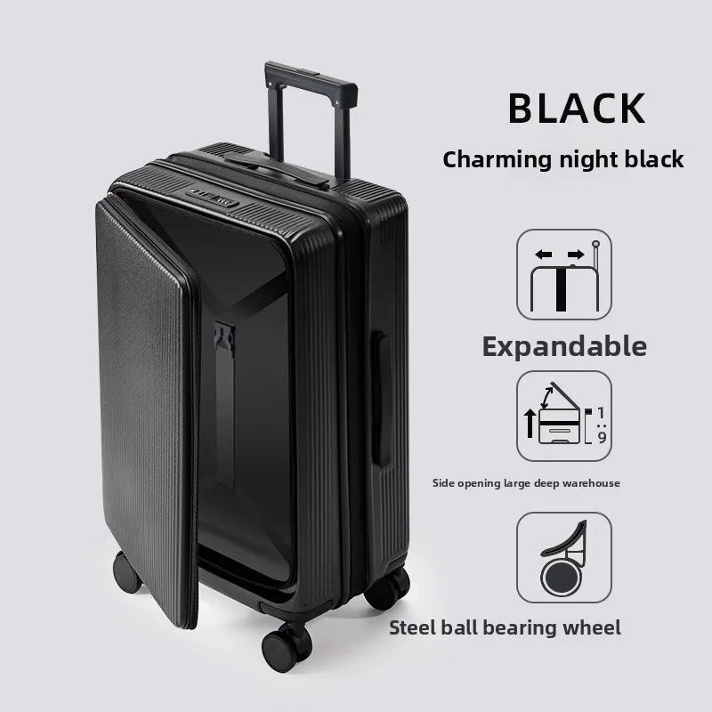 Trendbay Expandable Front-Opening Suitcase