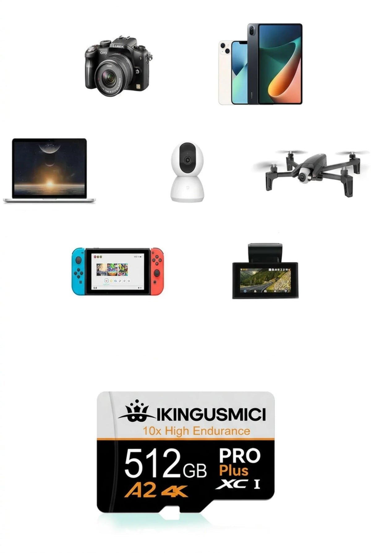 Trendbay 512GB MicroSD Memory Card with max compatibility
