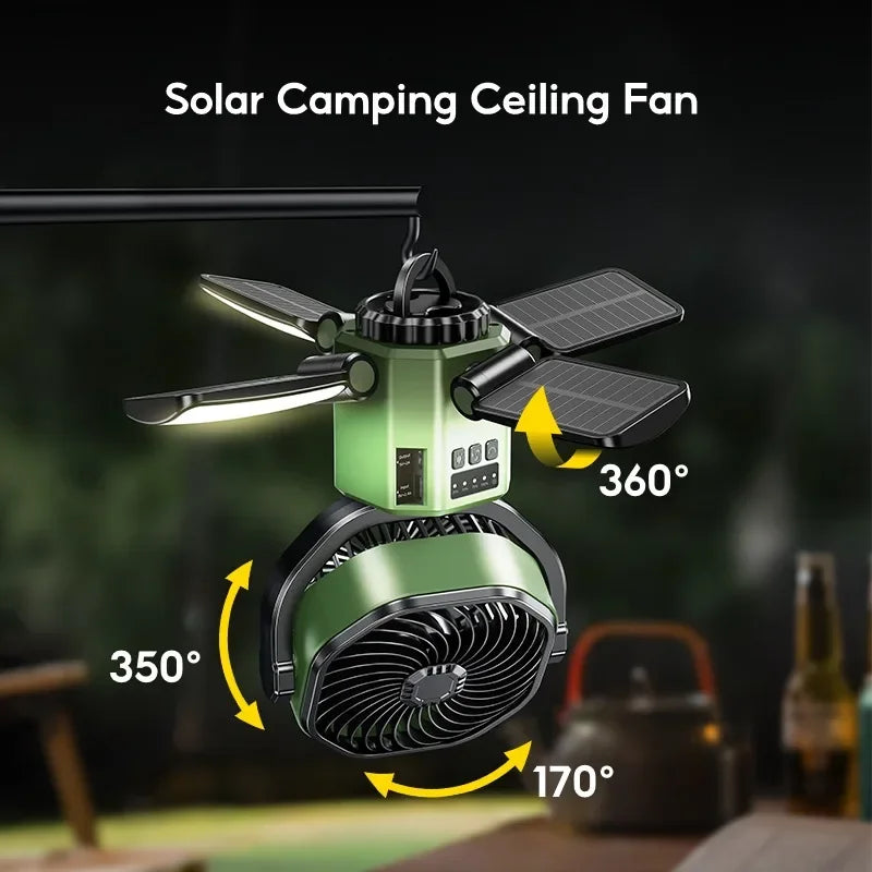Trendbay Camping Solar Fan