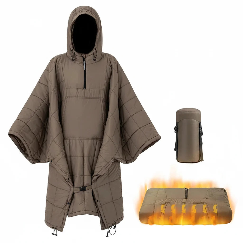 Trendbay Wearable Camping Hooded Blanket