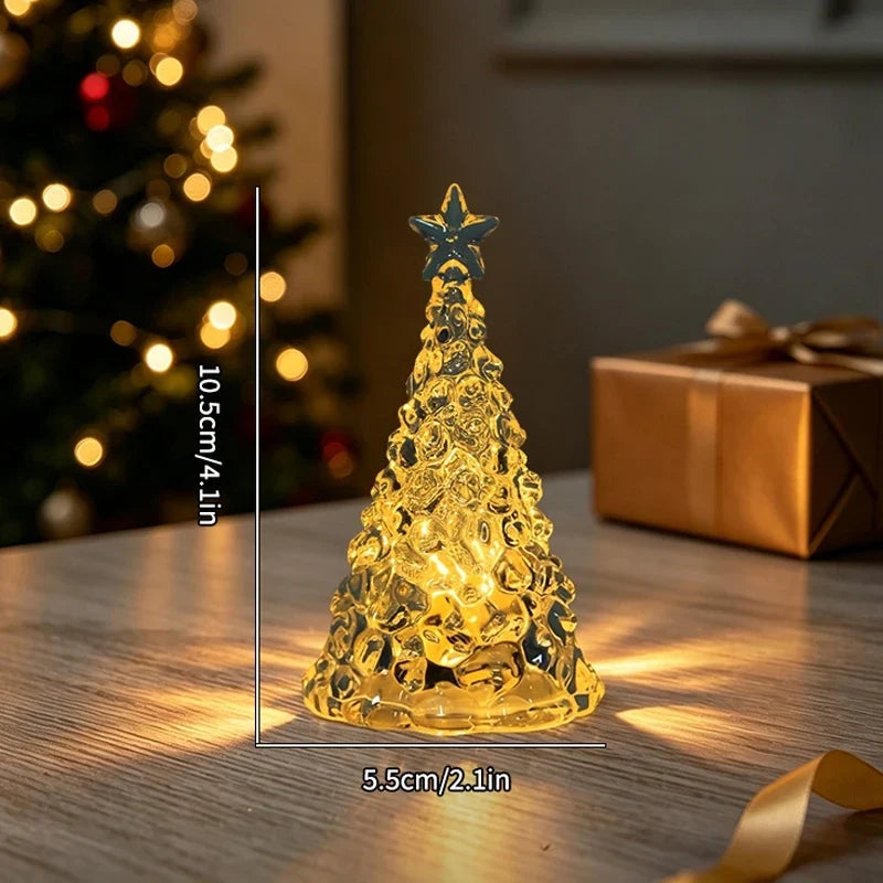 Trendbay Set of 3 Crystal-Style Christmas Tree Night Lights – Mini