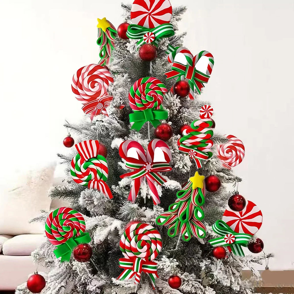 Trendbay 9PCS Candy Cane Christmas Yard Decorations