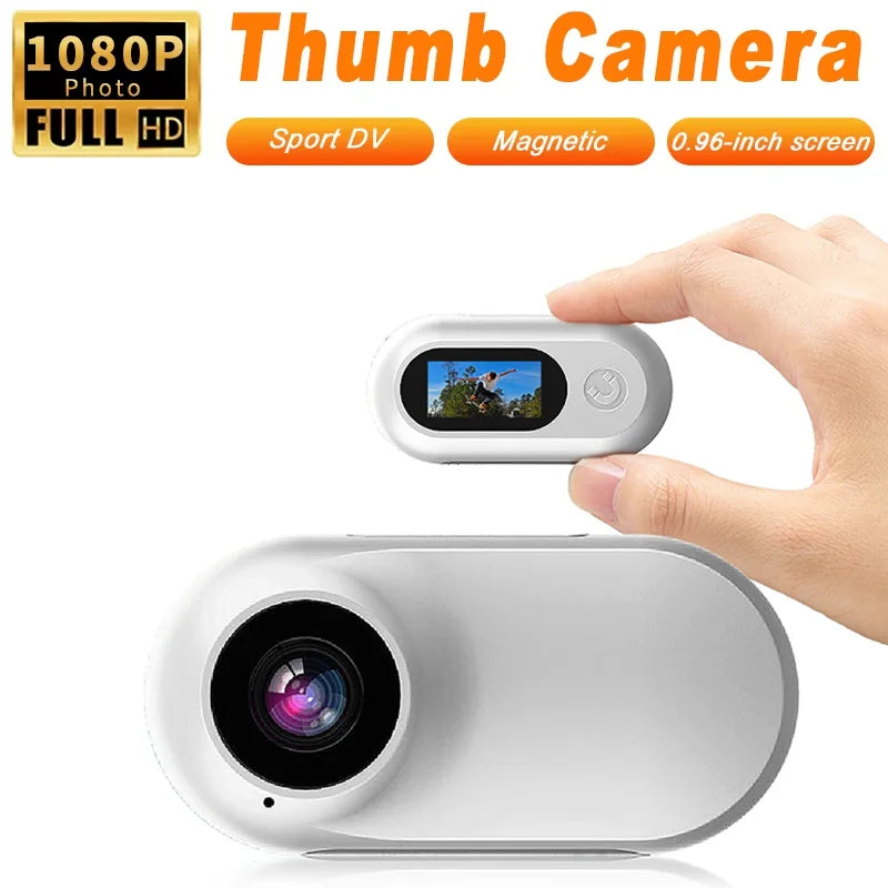 Trendbay Mini Waterproof Action Camera 1080P HD Body Cam with Screen