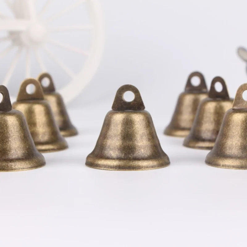 Trendbay 10pcs Vintage Bronze Jingle Bells 38mm Iron Tinplate