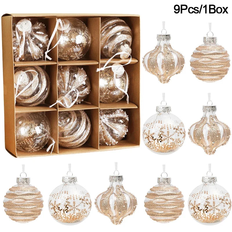 Trendbay 9PCS Christmas Ball Ornament Set