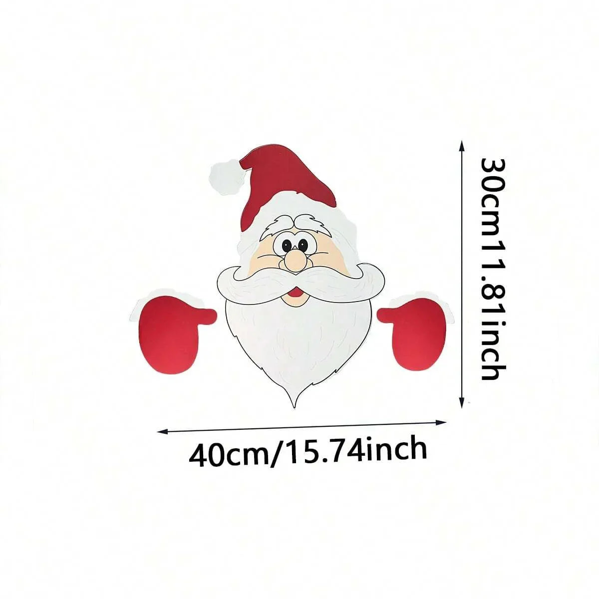 Trendbay Christmas Santa Claus Peeker Fence Ornament Yard Decor