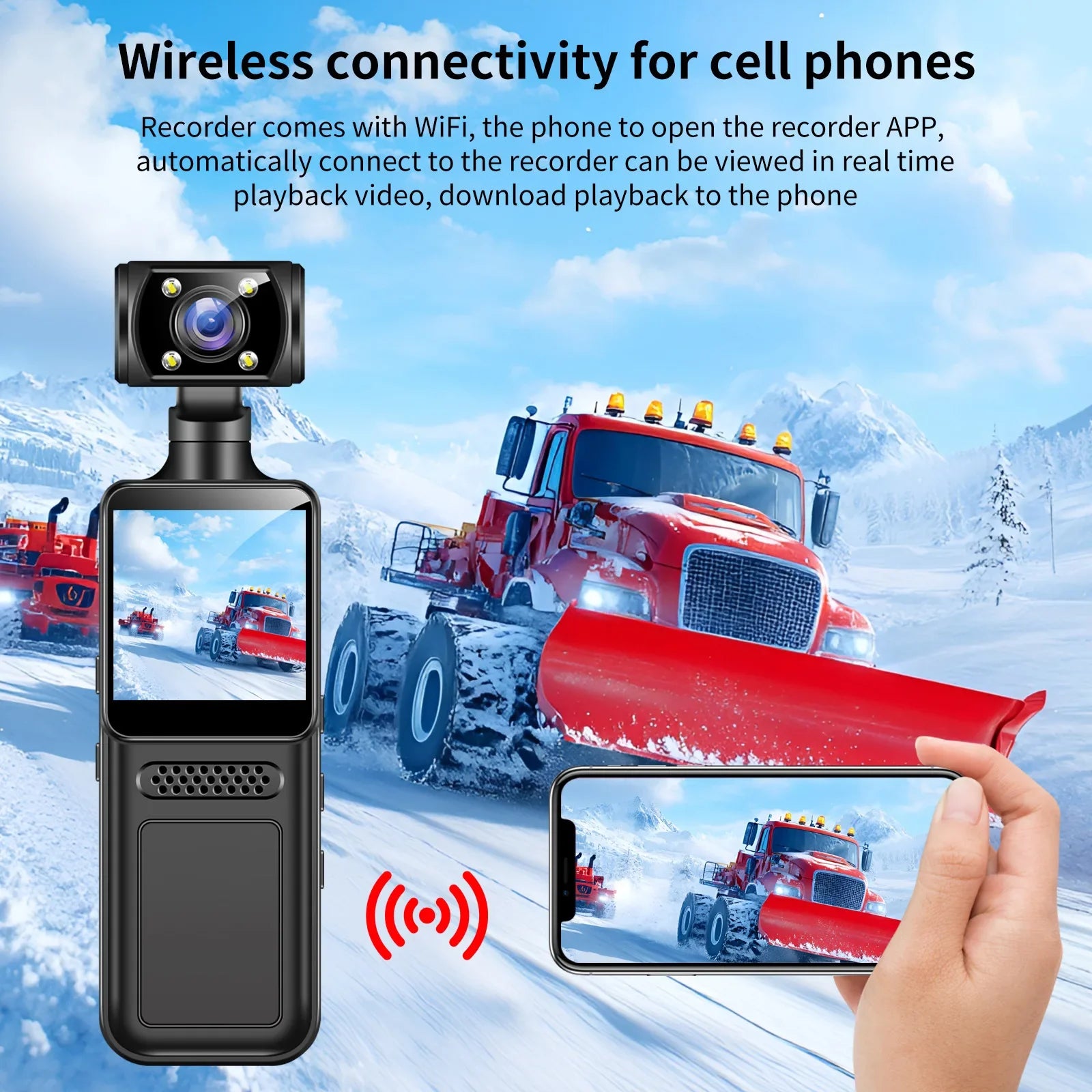 Trendbay Mini 4K HD Body Camera with Night Vision Portable Recorder