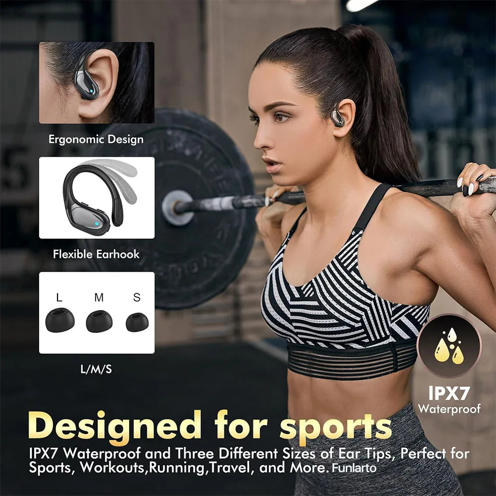 Trendbay Wireless Sports Bluetooth Earbuds HiFi Sound with Mic