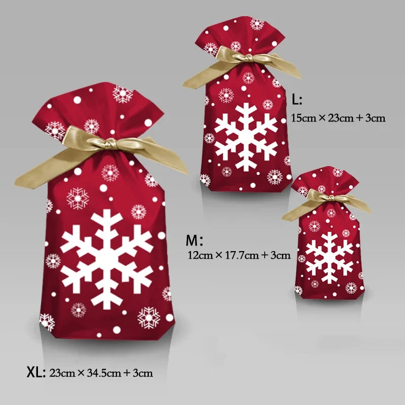 Trendbay Christmas Drawstring Gift Bag – Snowflake