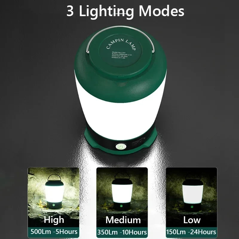 Trendbay Portable Rechargeable Camping Lantern