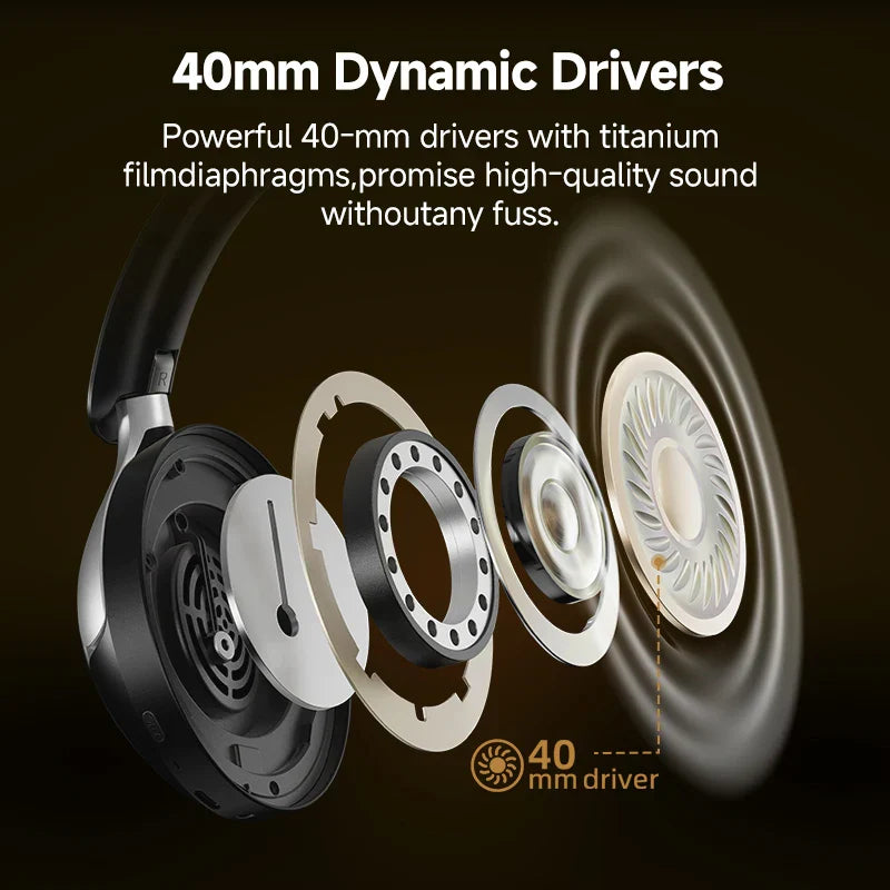 Trendbay Wireless Over-Ear Headphones Black
