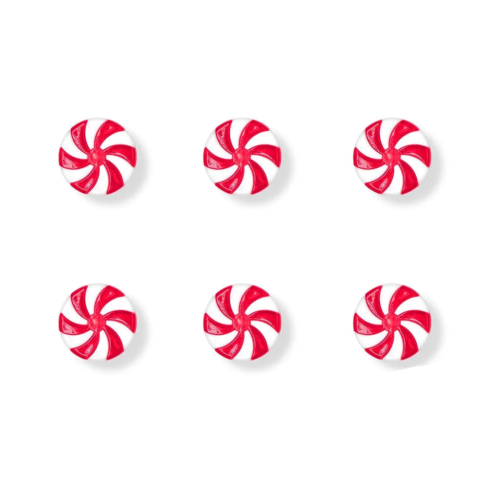 Trendbay Acrylic Christmas Candy Ornaments 50pcs Peppermint Sweet