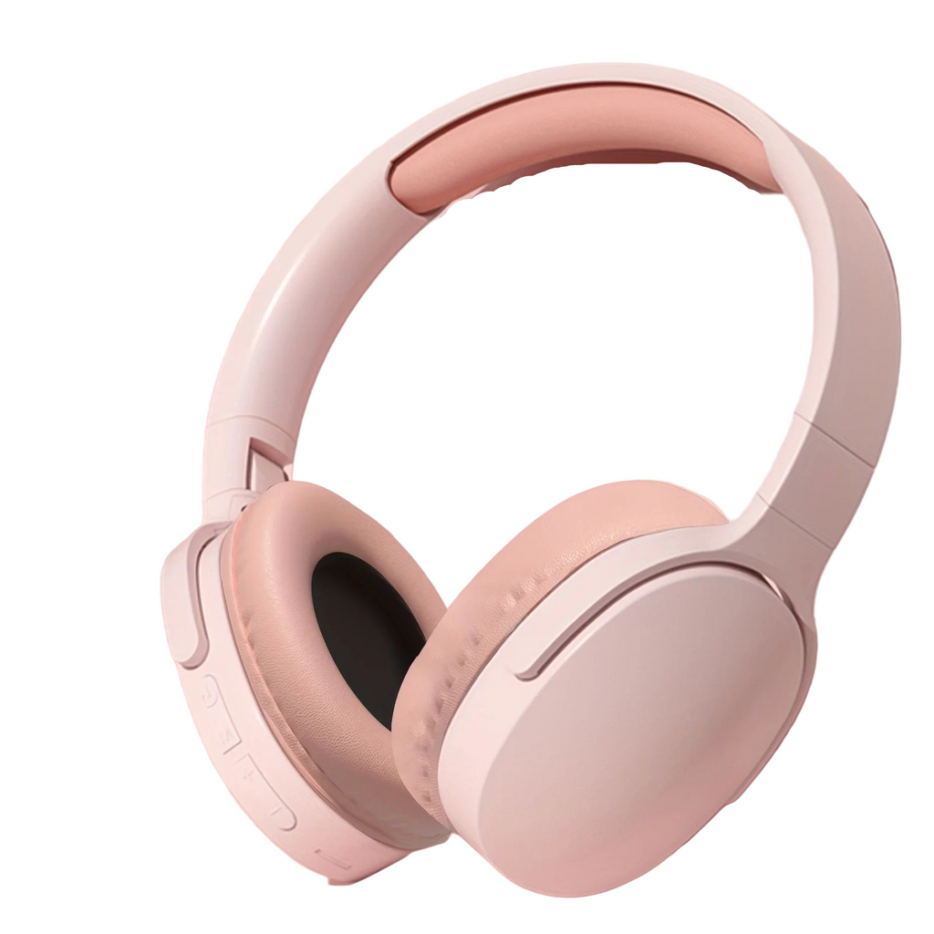 Trendbay Wireless Bluetooth Over-Ear Headphones Pink