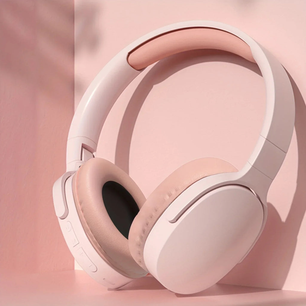 Trendbay Wireless Bluetooth Over-Ear Headphones Pink