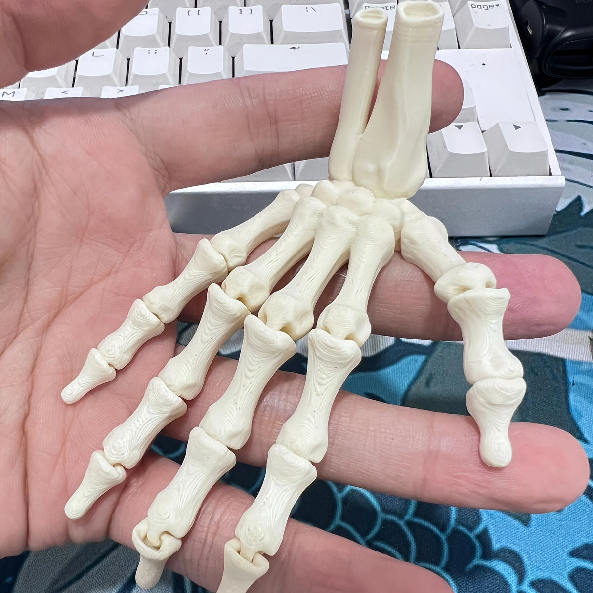 Trendbay 3D Printed Hand Bone Ornaments 9.3CM 2pc set
