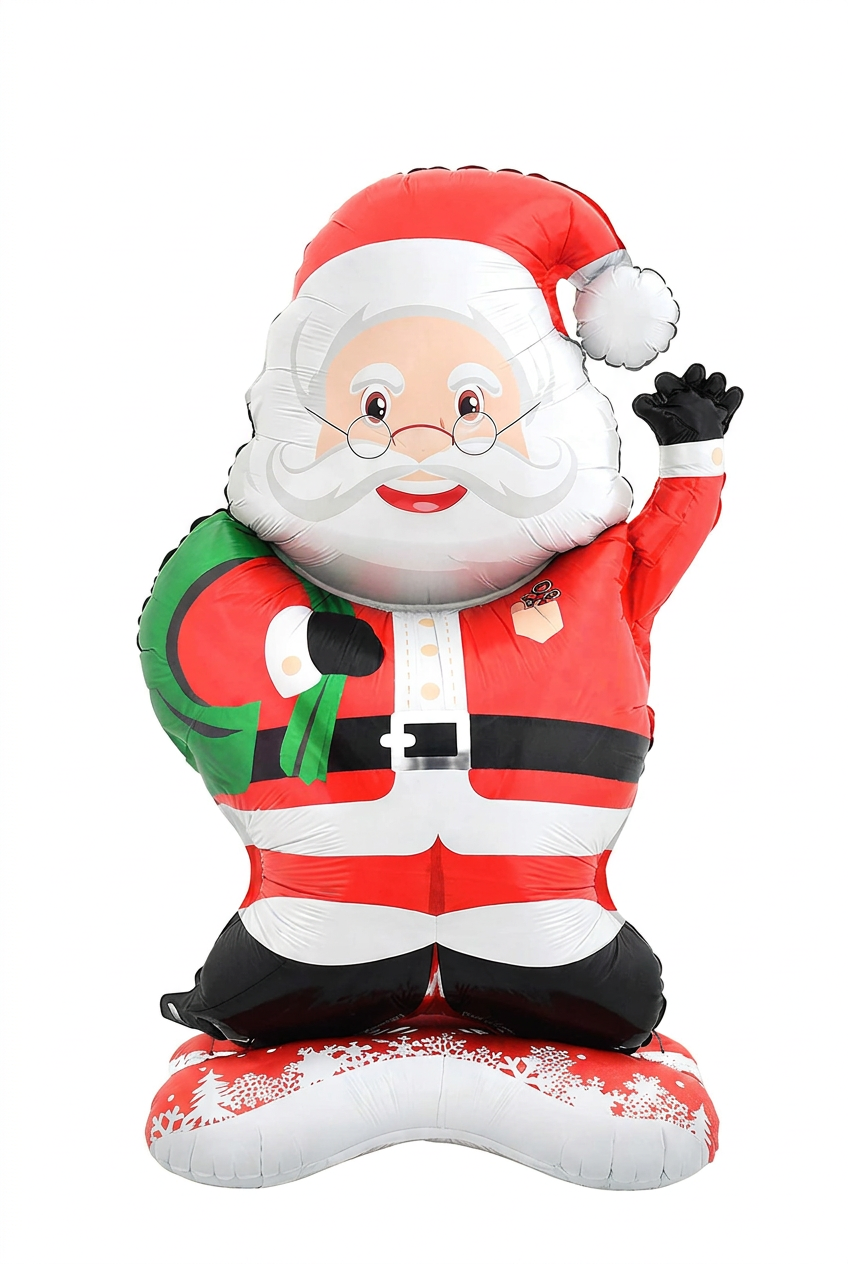 Trendbay 119cm Standing Santa Claus Foil Balloon – Christmas Party Decor