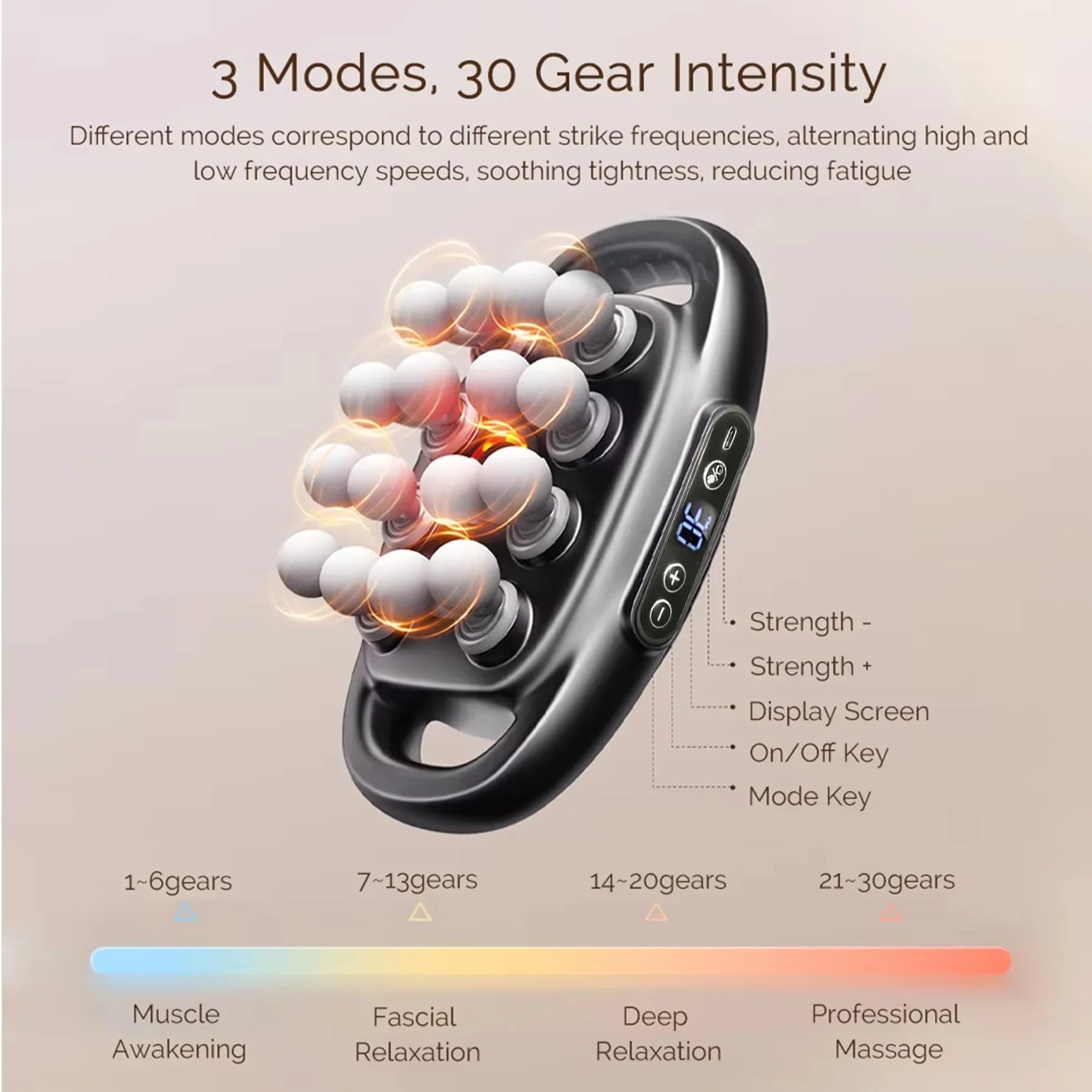 Trendbay Massage Gun Set – Deep Tissue Muscle Massager with 16 Heads