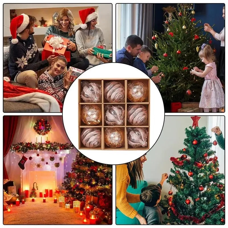 Trendbay 9PCS Christmas Ball Ornament Set