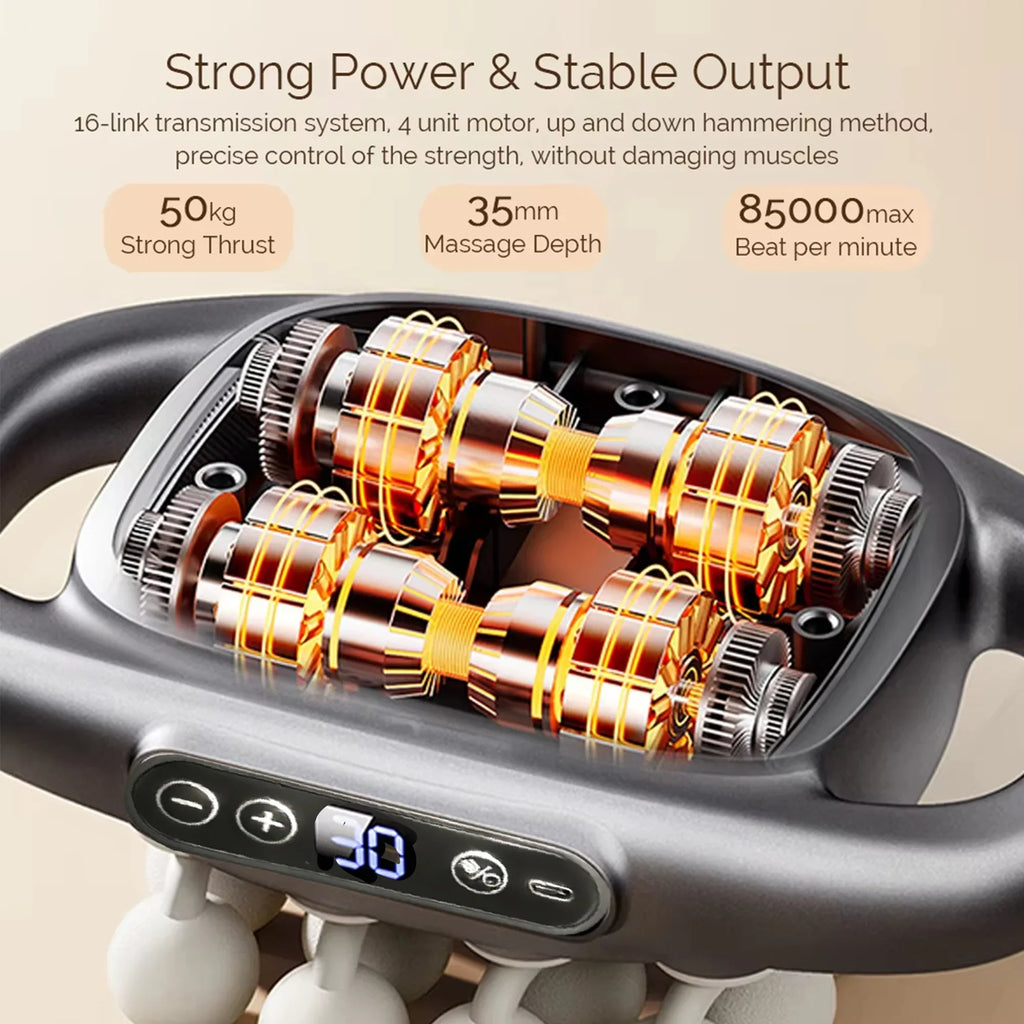 Trendbay Massage Gun Set – Deep Tissue Muscle Massager with 16 Heads