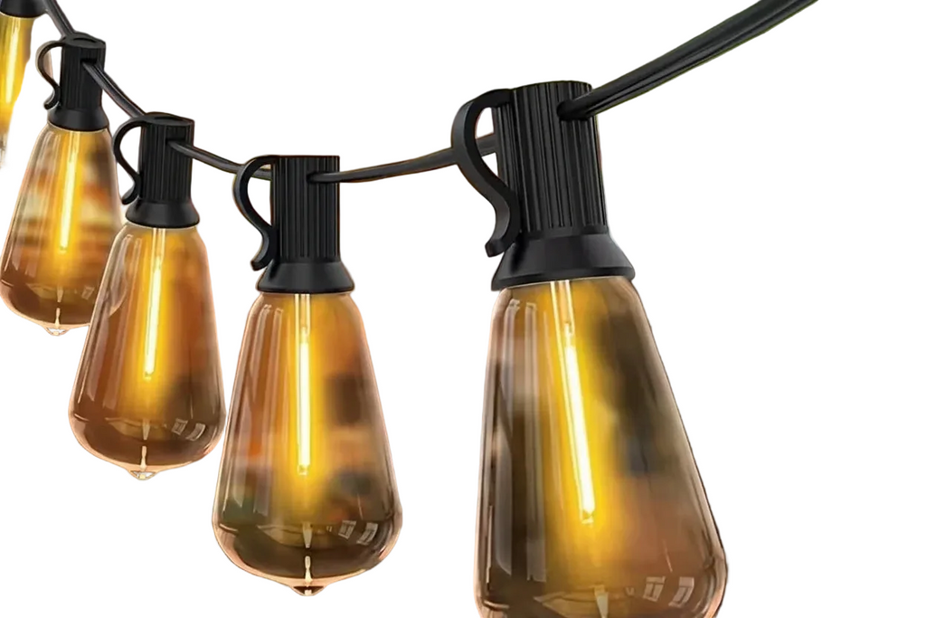 Trendbay 30M 35LED ST38 String Lights Warm 2200K Shatterproof Bulbs