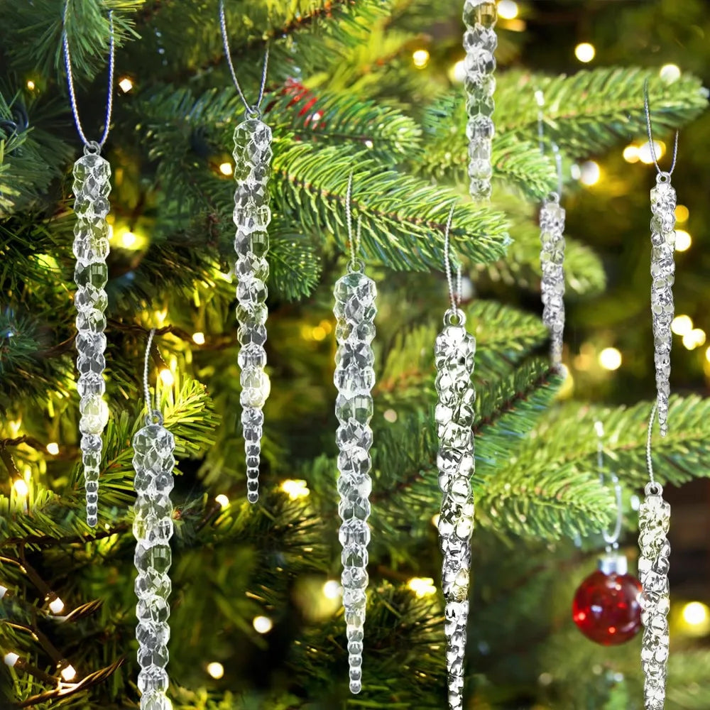 Trendbay Acrylic Christmas Icicle Ornaments 13cm Hanging Decor