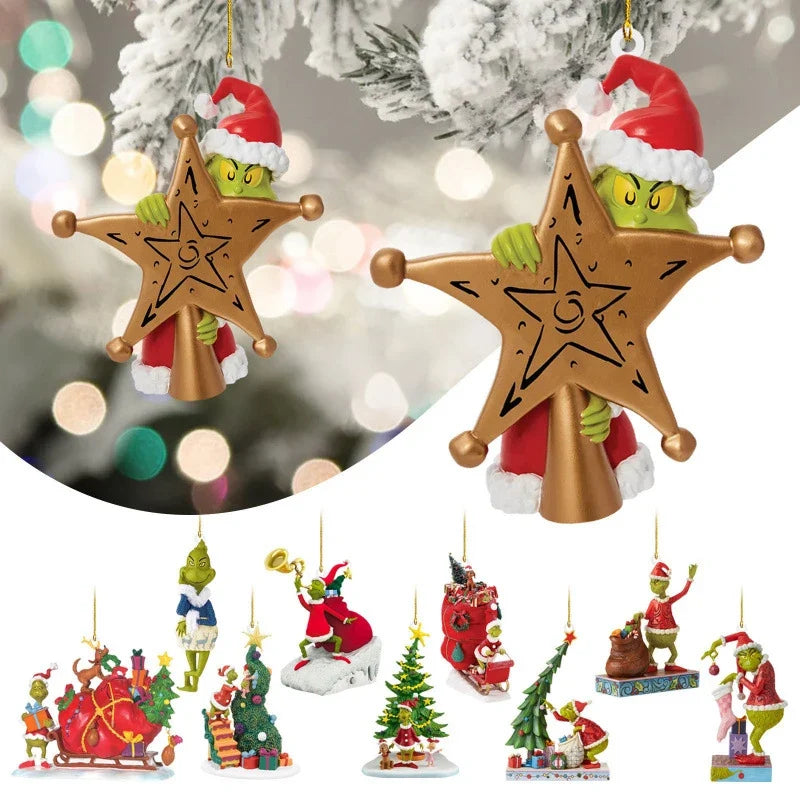 Trendbay Green Monster Christmas Hanging Ornament