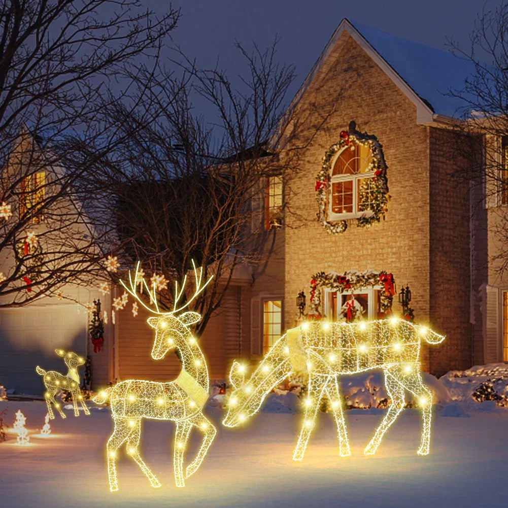 Trendbay Lighted Christmas Reindeer Yard Decoration