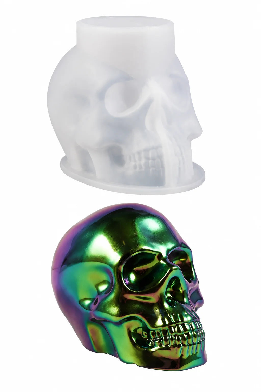 Trendbay Large 3D Skeleton Head Silicone DIY Mold