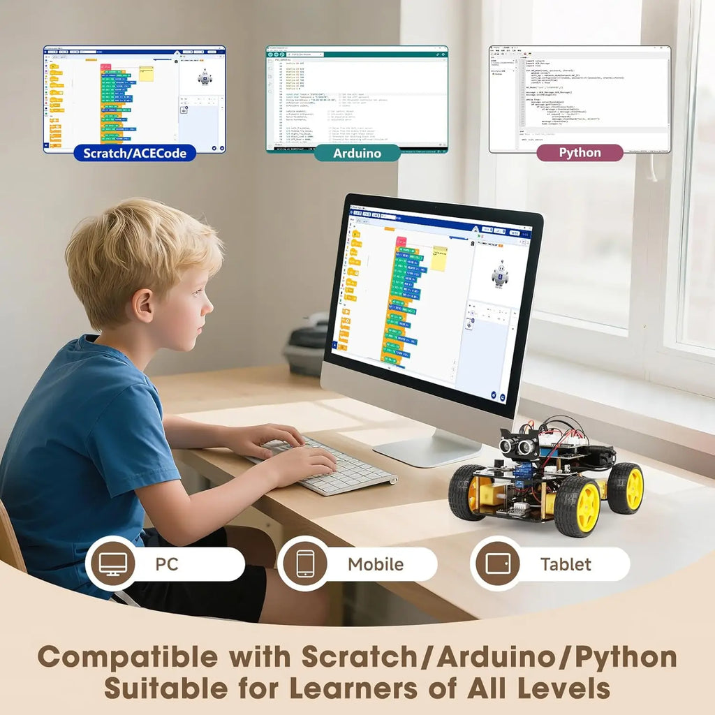 Trendbay Smart Robot Car Coding Kit for Kids