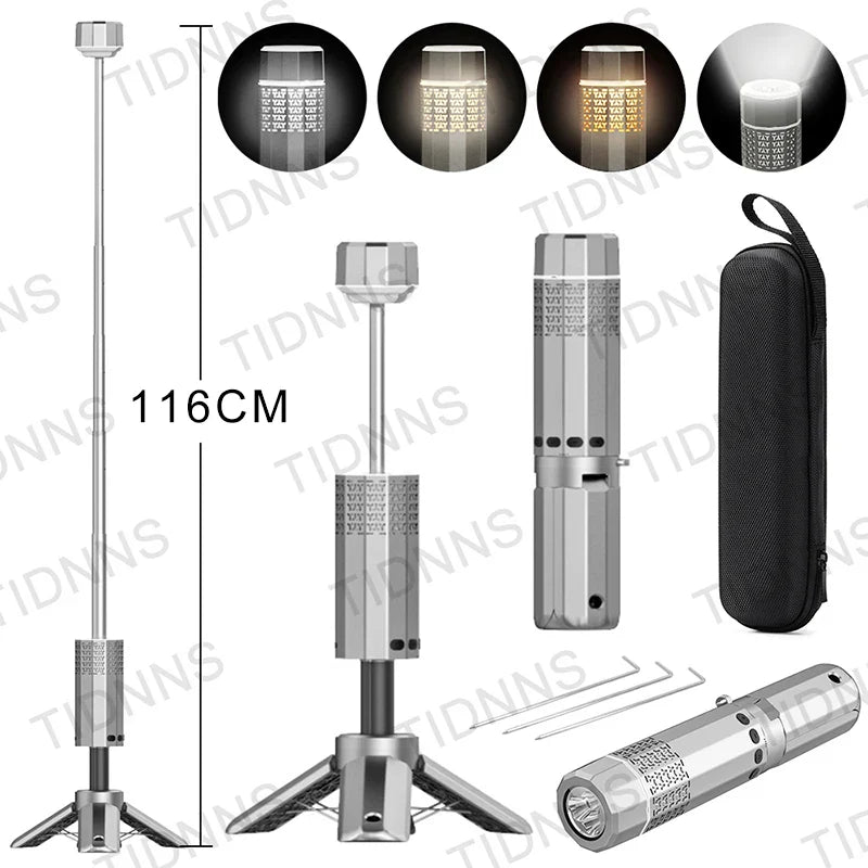 Trendbay Outdoor Camping LED Telescopic Flashlight