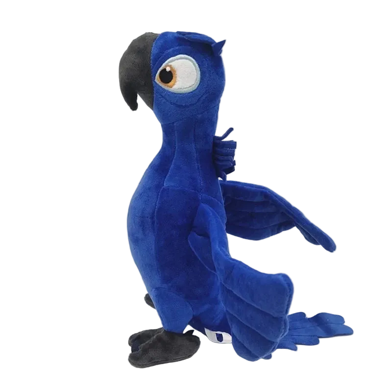 Trendbay 30cm Blue Parrot Plush Toy Soft Stuffed Bird Doll